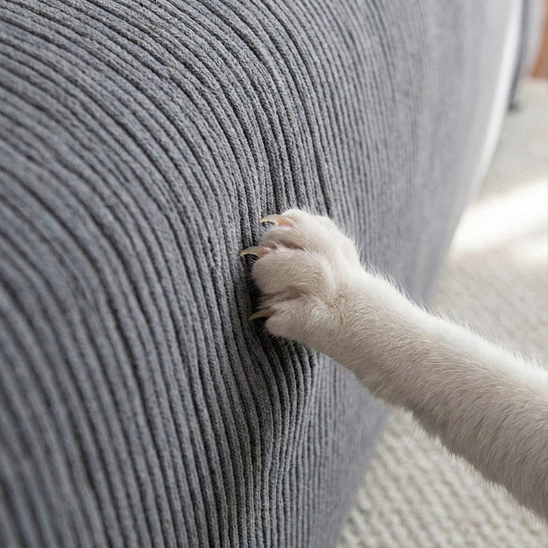 Sofahusse aus Elastischem Cord für Sitzfläche und Lehnen