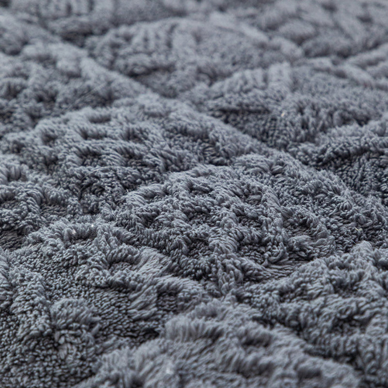 Sofaauflage aus Plüsch mit Jacquardstruktur und Rundem Saum