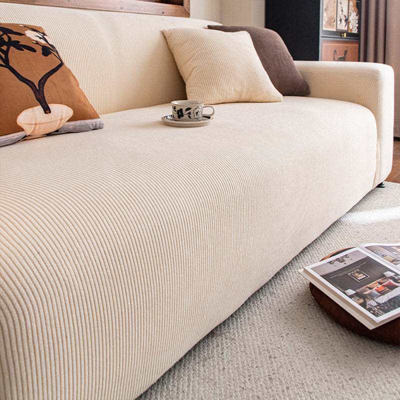 Sofahusse aus Elastischem Cord für Sitzfläche und Lehnen