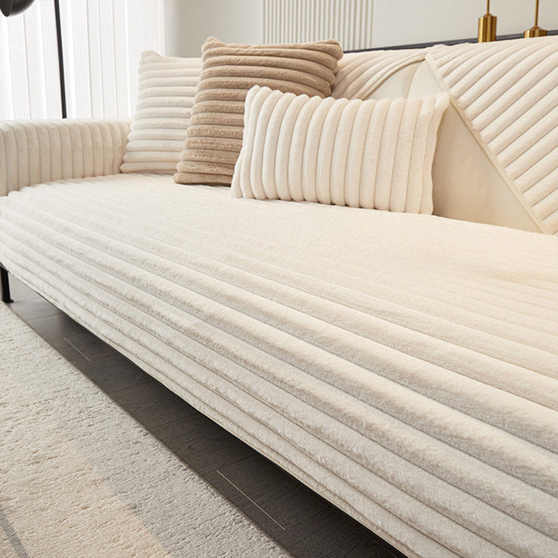 Sofaauflage aus Geripptem Plüsch mit Rutschhemmender Rückseite