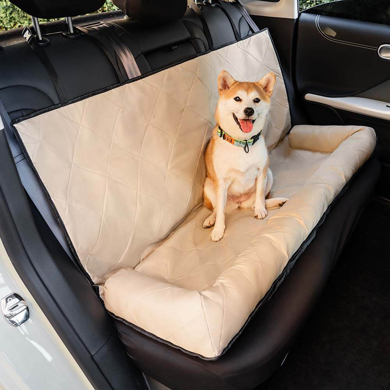 Auto-Hundebett mit Gepolstertem Rand für die Rückbank