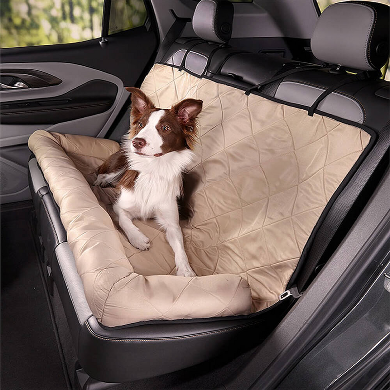 Auto-Hundebett mit Gepolstertem Rand für die Rückbank