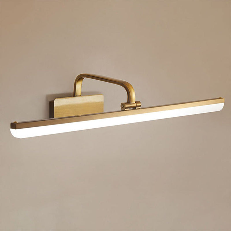LED-Spiegelleuchte mit Linearer Lichtleiste und Wandarm