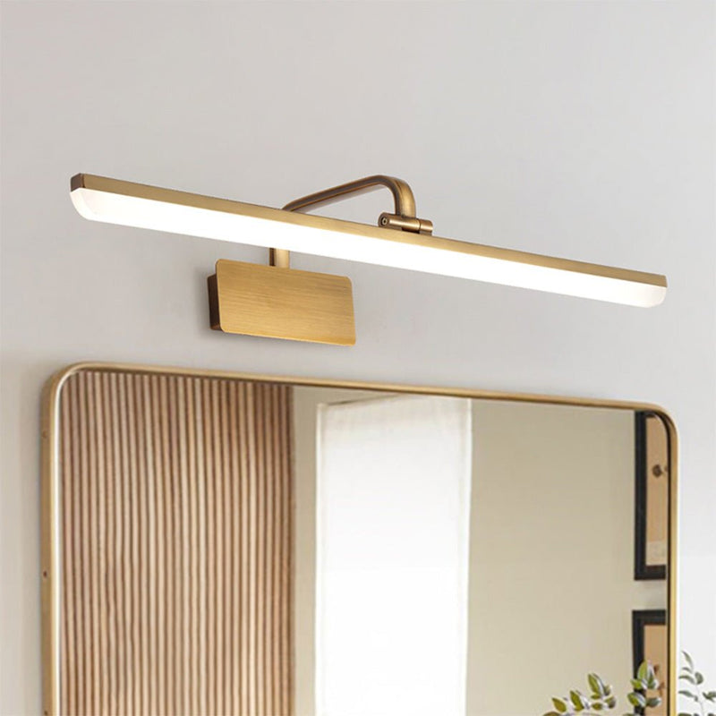 LED-Spiegelleuchte mit Linearer Lichtleiste und Wandarm
