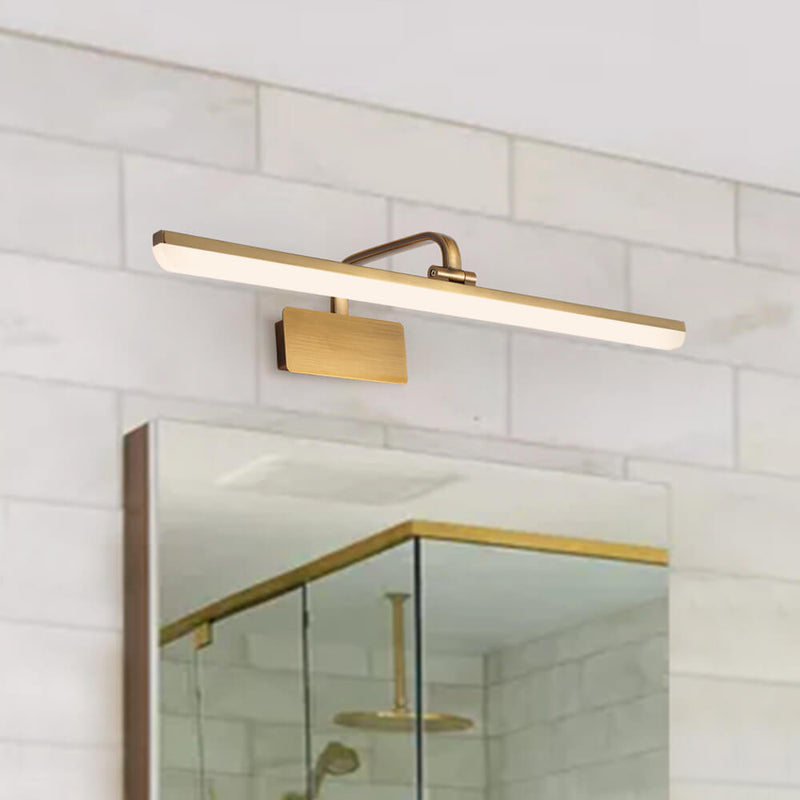 LED-Spiegelleuchte mit Linearer Lichtleiste und Wandarm