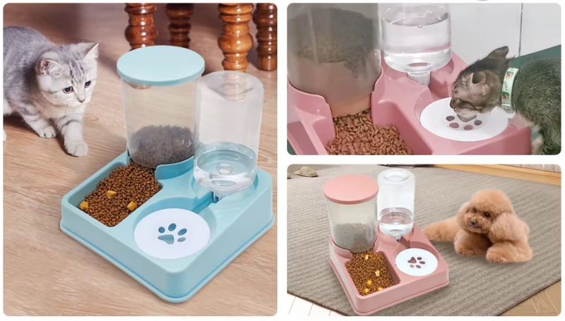 Futter- und Wasserspender für Katzen und Kleine Hunde