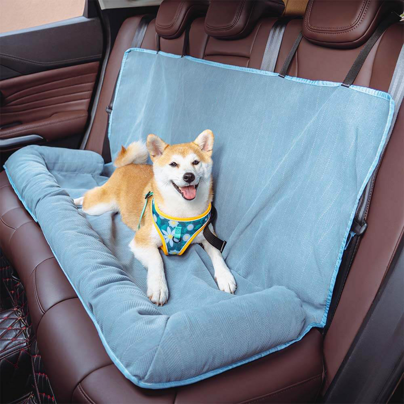 Auto-Hundebett mit Gepolstertem Rand für die Rückbank