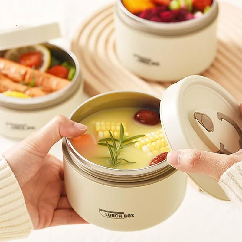 Lunchbox-Set mit Stapelbaren Behältern und Isoliertasche