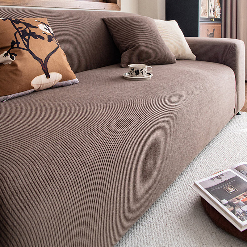Sofahusse aus Elastischem Cord für Sitzfläche und Lehnen