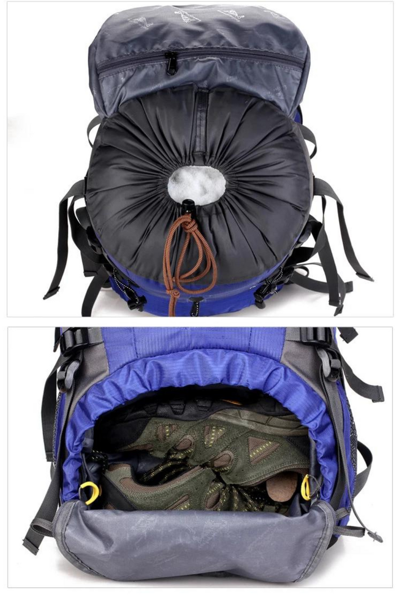 Wanderrucksack mit Mehreren Fächern und Verstellbaren Gurten