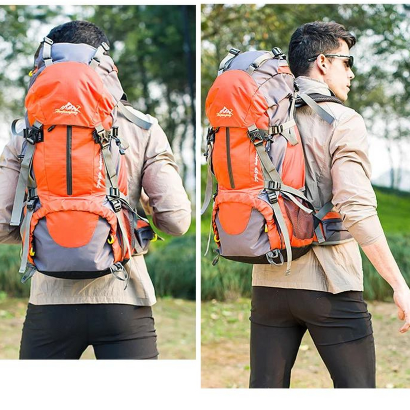 Wanderrucksack mit Mehreren Fächern und Verstellbaren Gurten