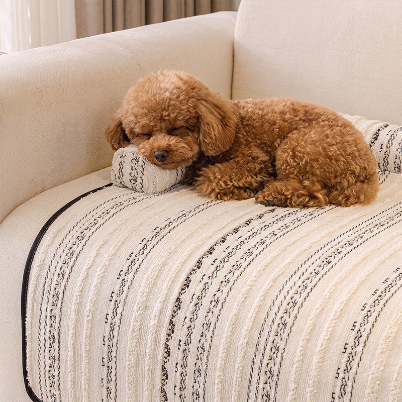 Hundematte aus Weichem Fleece mit Gepolstertem Rand für Sofas