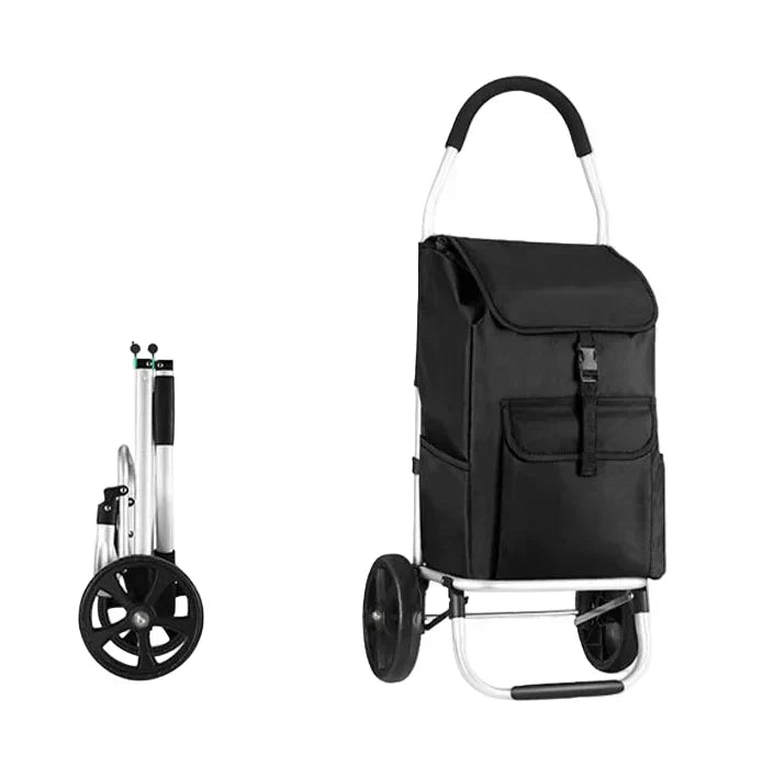 Einkaufstrolley mit Faltbarem Gestell und Abnehmbarer Tasche