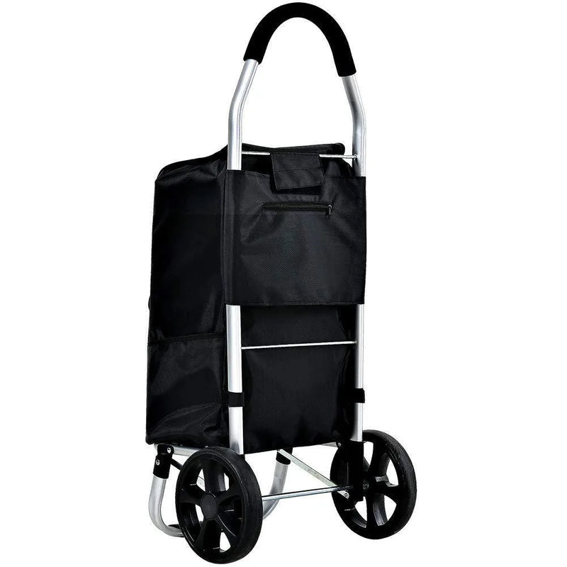 Einkaufstrolley mit Faltbarem Gestell und Abnehmbarer Tasche