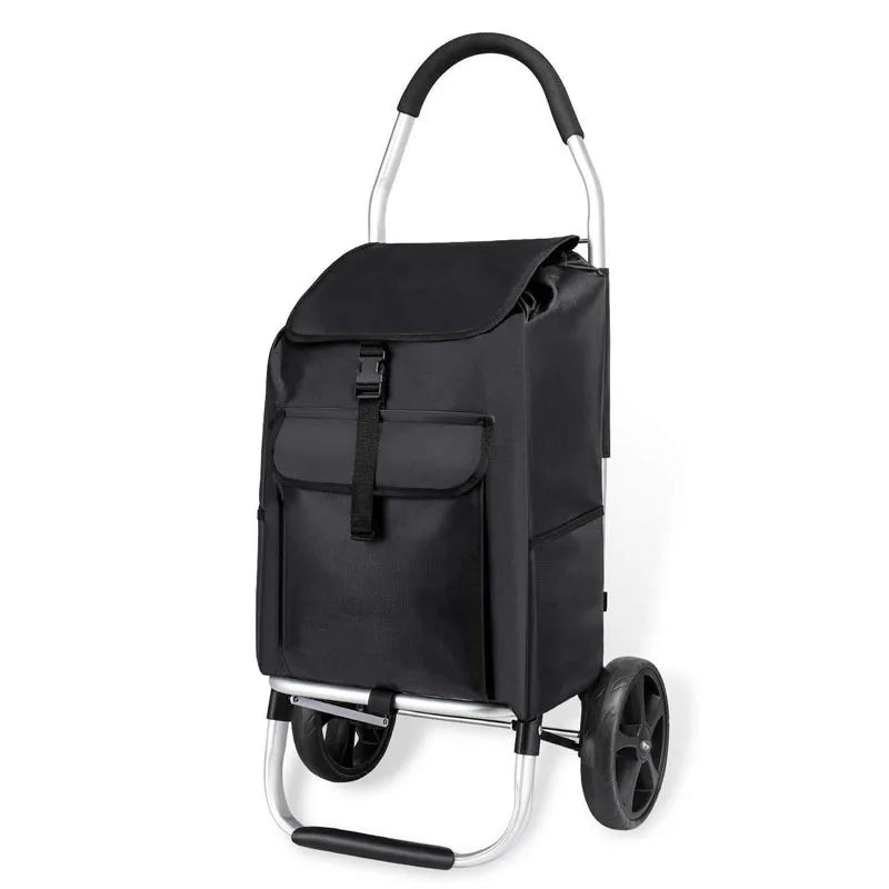 Einkaufstrolley mit Faltbarem Gestell und Abnehmbarer Tasche