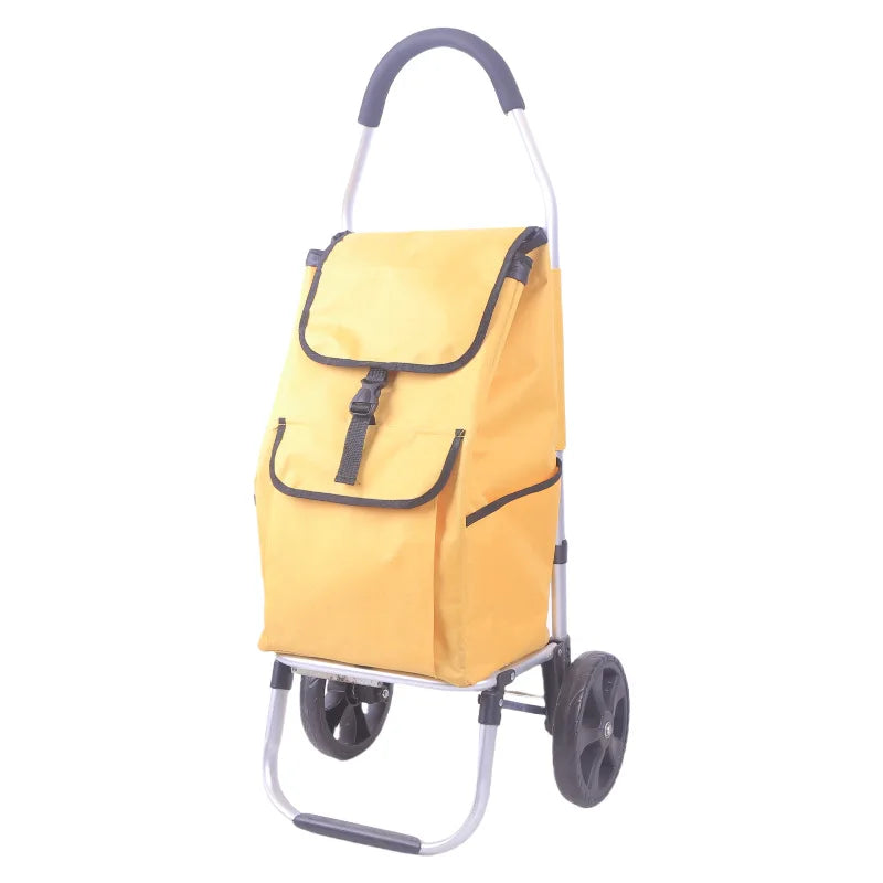 Einkaufstrolley mit Faltbarem Gestell und Abnehmbarer Tasche