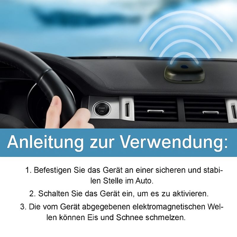 Kompaktes Auto-Enteisungsgerät für den Fahrzeuginnenraum