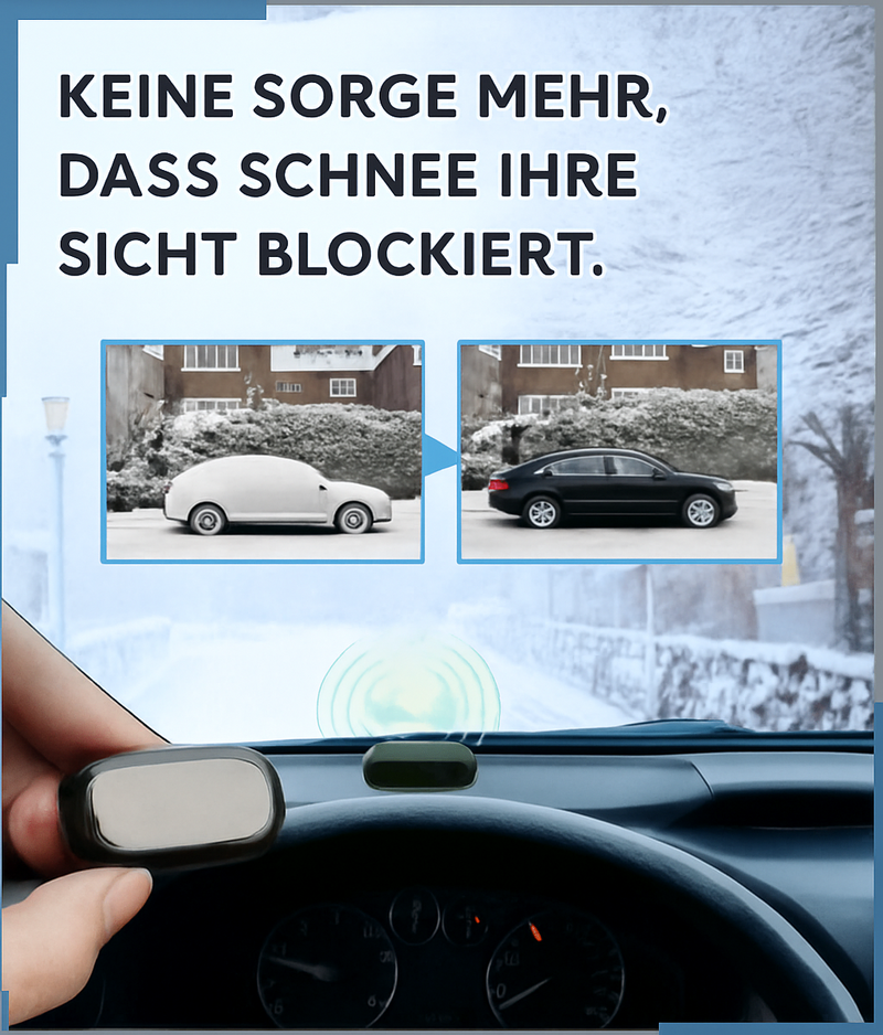 Kompaktes Auto-Enteisungsgerät für den Fahrzeuginnenraum