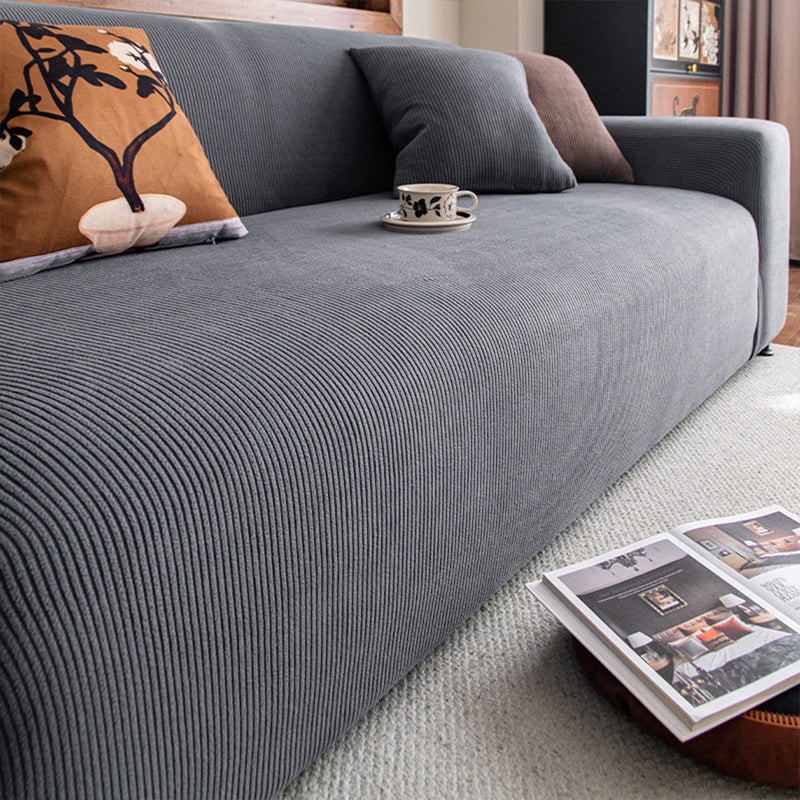 Sofahusse aus Elastischem Cord für Sitzfläche und Lehnen