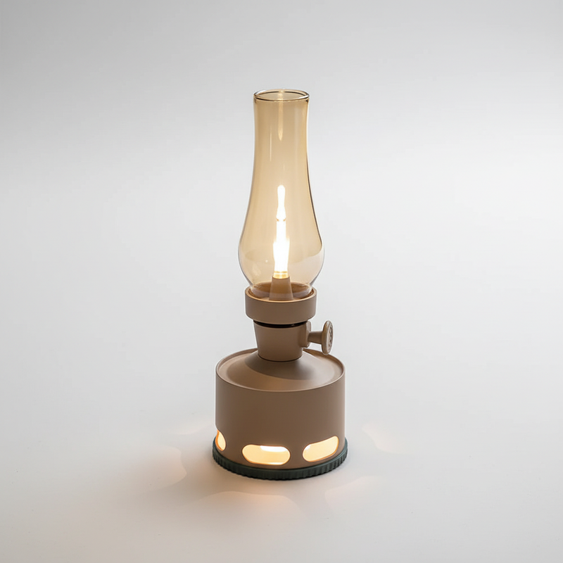 LED-Laterne im Öllampen-Stil mit Akku und USB-C