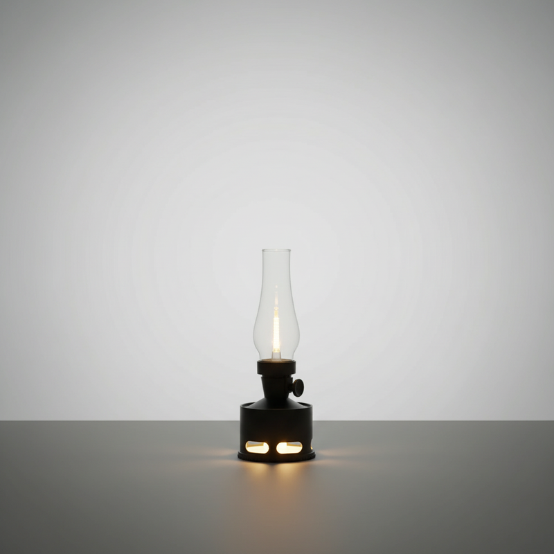 LED-Laterne im Öllampen-Stil mit Akku und USB-C