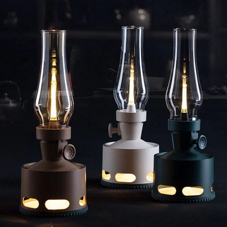 LED-Laterne im Öllampen-Stil mit Akku und USB-C