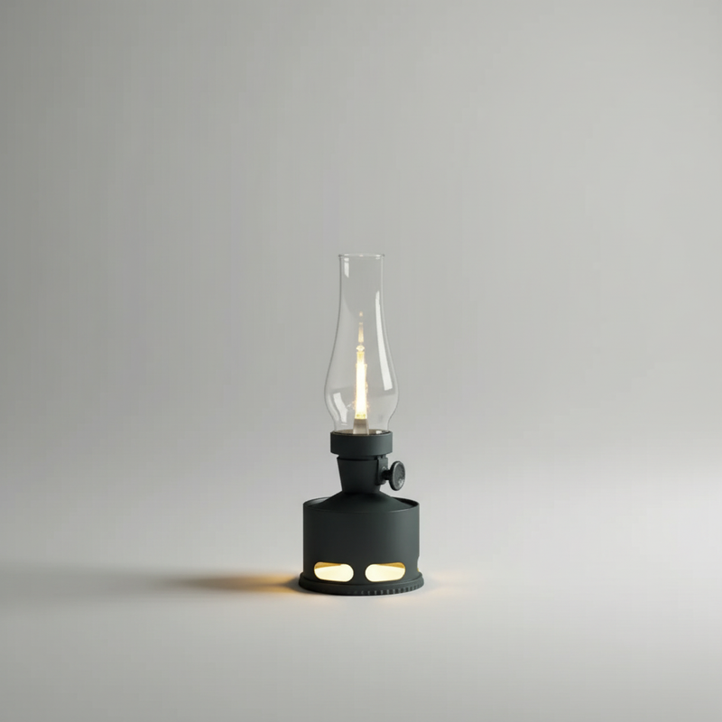 LED-Laterne im Öllampen-Stil mit Akku und USB-C