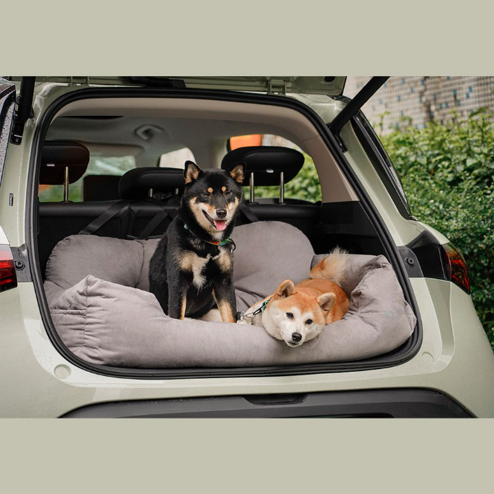 Hunde-Autobett mit Gepolstertem Rand und Abnehmbarem Bezug