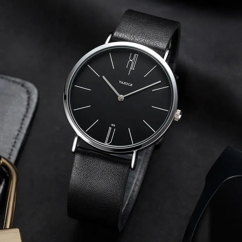 Herren-Quarzuhr mit Minimalistischem Zifferblatt und Armband