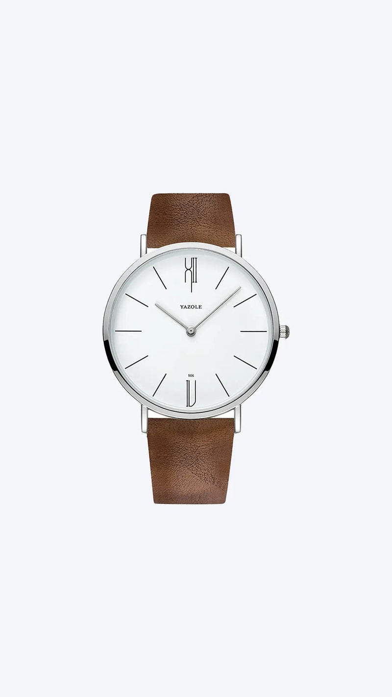 Herren-Quarzuhr mit Minimalistischem Zifferblatt und Armband