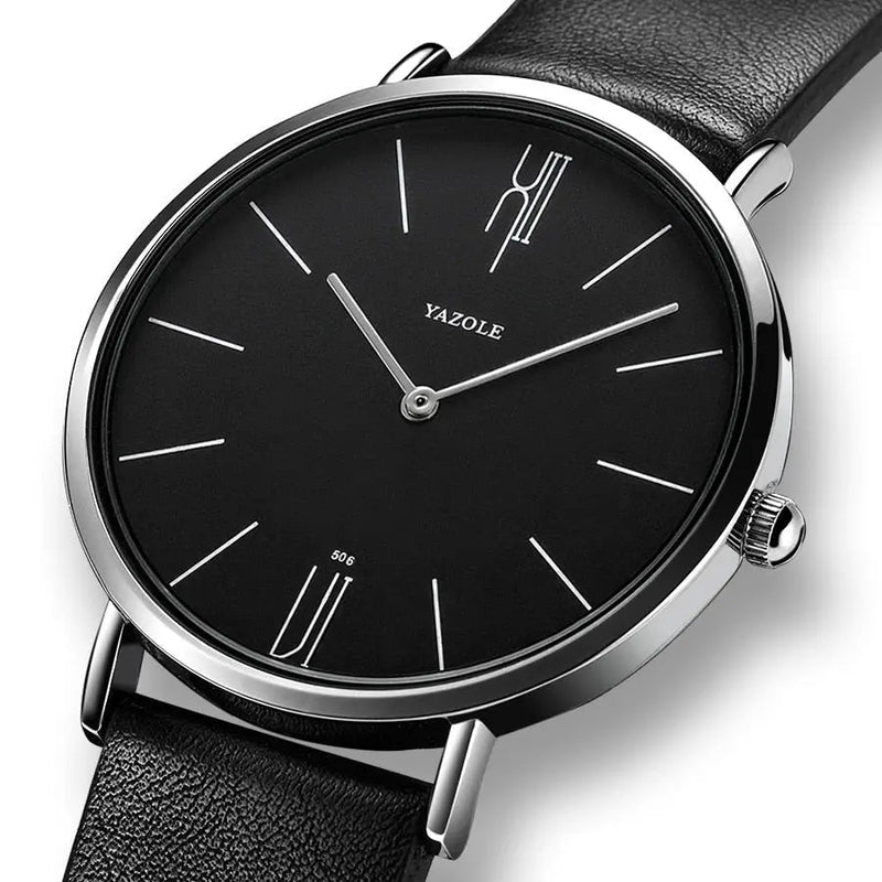 Herren-Quarzuhr mit Minimalistischem Zifferblatt und Armband